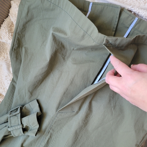 Zara Army Green Trench Coat - Picture 7 of 8